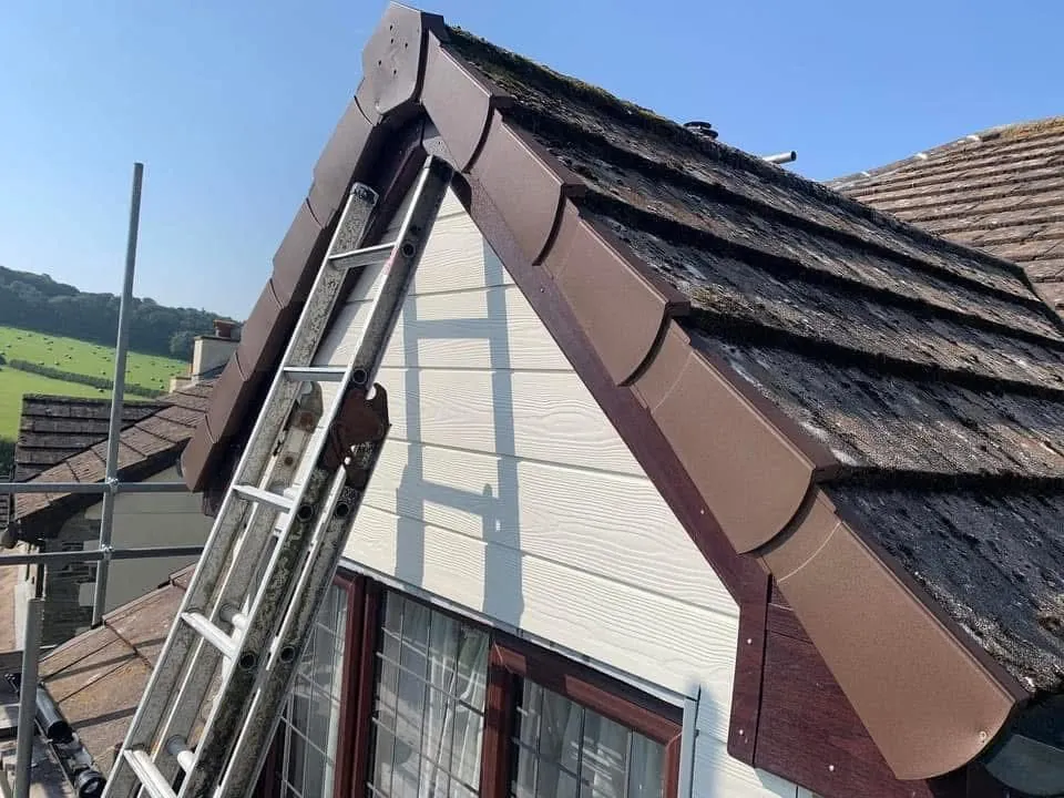 New fascias, bargeboards and guttering in Ilfracombe